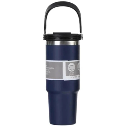 Tumbler with Lid and Straw with Handle, (900 ml), Large Capacity 2*1