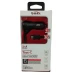 X-Max Fast Car Charger with Dual USB Port & Type-C Cable – 3.4A Output (Model X-CC1718)
