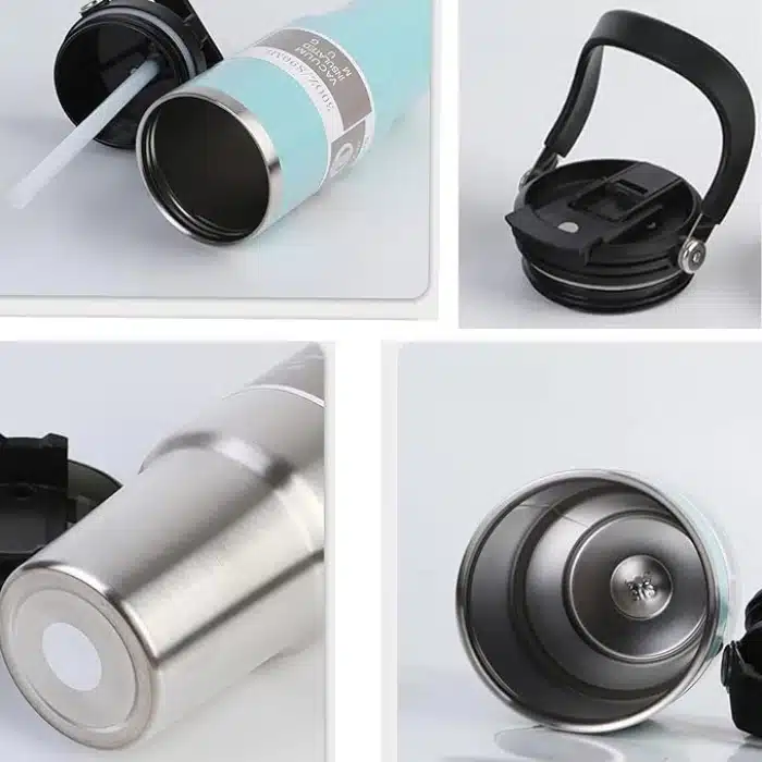 Tumbler with Lid and Straw with Handle, (900 ml), Large Capacity 2*1 - Image 2