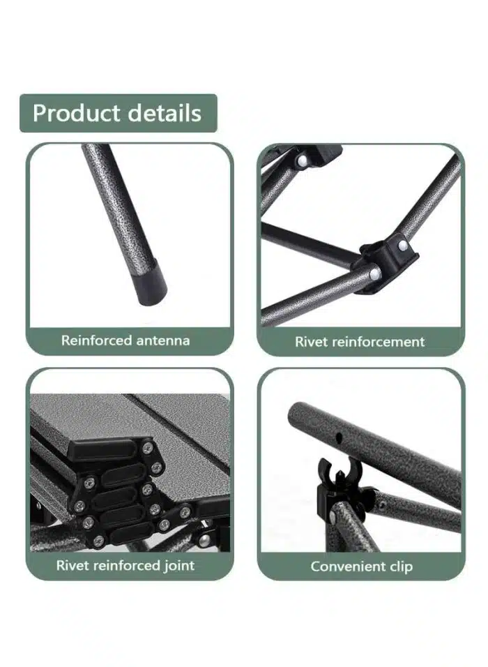 Folding Camping Table with Carrying Bag, Lightweight Aluminum Outdoor Desk for Beach, Picnic, Cooking, Party Dinner, Camping, BBQ - Image 4