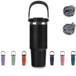 Tumbler with Lid and Straw with Handle, (900 ml), Large Capacity 2*1 - Image 4