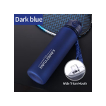 Sports Water Bottle BPA Free Protein Shaker Outdoor Travel Portable Leakproof Drink Bottle 1000ml Blue - Image 3