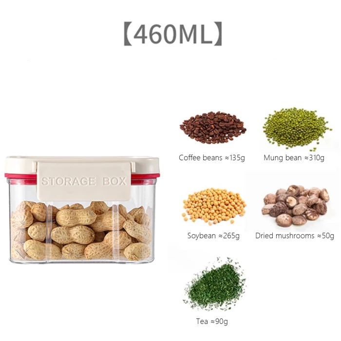 ICQOVD Push-Button Airtight Container set 3 sizes Plastic Food Storage Canister Dry Food Dispenser Jar Grain Storage Bin - Image 5