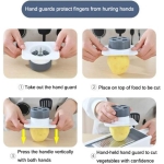 Handheld Box Grater Onion Food Vegetable Chopper Slicer, 5 in 1 Storage Container, Safe Stainless Steel 4 Sided Kitchen Hand Graters - Image 3