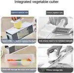 Handheld Box Grater Onion Food Vegetable Chopper Slicer, 5 in 1 Storage Container, Safe Stainless Steel 4 Sided Kitchen Hand Graters - Image 5