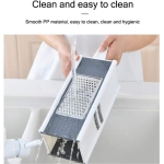 Handheld Box Grater Onion Food Vegetable Chopper Slicer, 5 in 1 Storage Container, Safe Stainless Steel 4 Sided Kitchen Hand Graters - Image 6