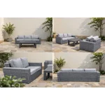 Broyhill sofa set outdoor 7-piece Outdoor Patio with table - Image 2