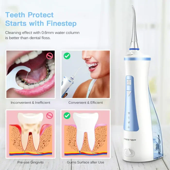 FINESTEP Water Dental Flosser Cordless for Teeth - Image 4