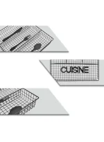 4-Compartment Wire Cutlery Organizer Tray – Kitchen Drawer - Image 3