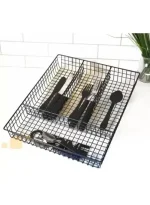 4-Compartment Wire Cutlery Organizer Tray – Kitchen Drawer - Image 4