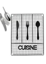 4-Compartment Wire Cutlery Organizer Tray – Kitchen Drawer