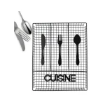 4-Compartment Wire Cutlery Organizer Tray – Kitchen Drawer