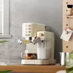 AEOMJK Coffee Maker Milk Frother 20 Bar 1350W 1L