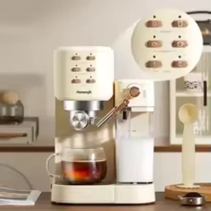 AEOMJK Coffee Maker Milk Frother 20 Bar 1350W 1L - Image 4