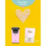 Bestron Popcorn Maker Turbo Popcorn in Under 2 Minutes Popcorn Maker with Hot Air Technology Includes 10x Popcorn Bags & Integrated Measuring Cup Sweet Dreams Collection Pink - Image 2