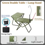 Portable Folding Tactical Outdoor Table with Adjustable Height - Heavy-Duty IGT Camping Table, - Image 6