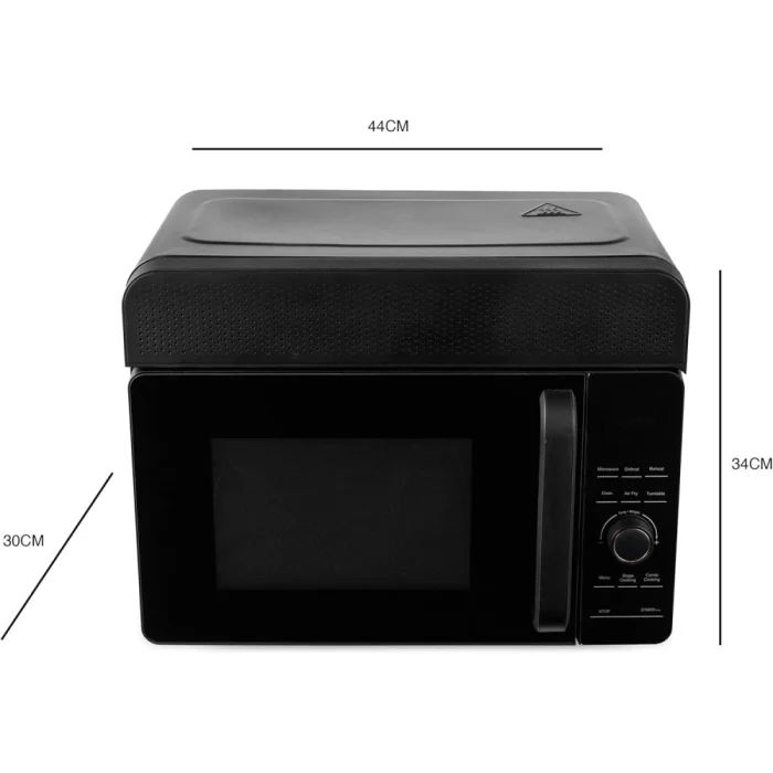 Salter EK5654 DuoWave 2-in-1 Air Fryer & Microwave – 20L, Air Fry Crisp & Cook, Combi Roast & Bake, Microwave Reheat & Defrost, 24.5cm Turntable, 8 Auto-Cook Functions, Includes Basket/Rack, 700W - Image 6
