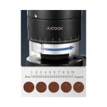 ALCOOK Electric Conical Burr Coffee Grinder, 42 Precise Grind Settings, One Touch with 50S Grinding, Easy to Clean, Matte Black - Image 9