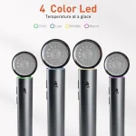 TANSHINE Professional Blow Dryer with LED Lights,Ionic Hair Dryer,110000RPM High-Speed Fast Drying Hair Dryer,1600W Quiet Ion Hairdryer with Magnetic Nozzle,Compact Hair Blower for Salon Travel,Grey - Image 2