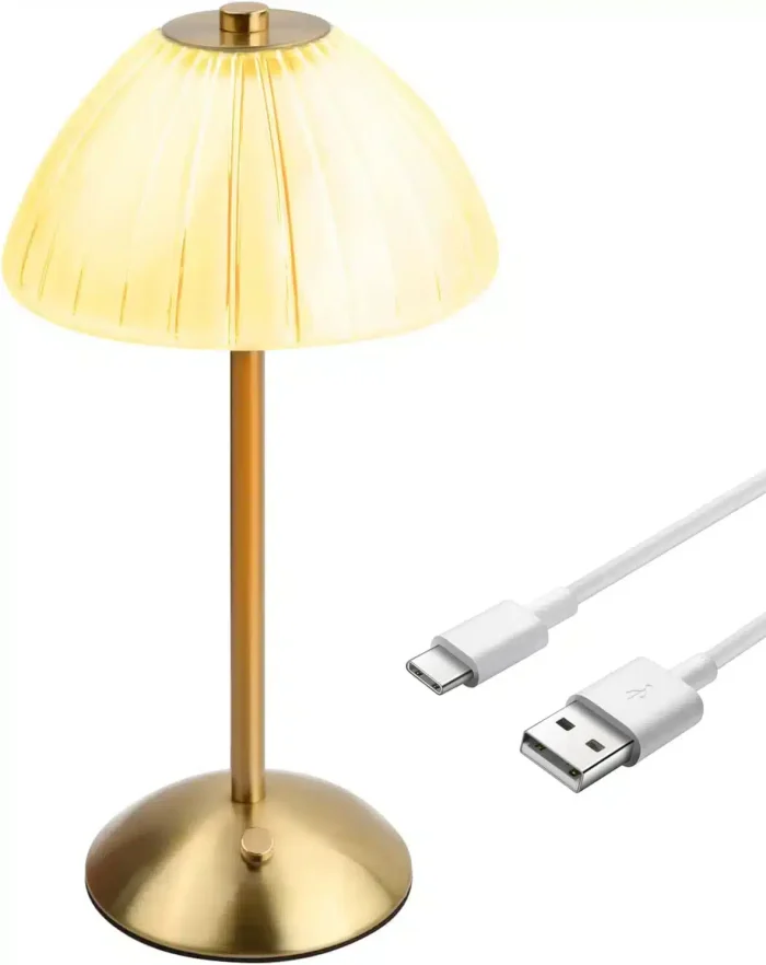 Table Lamp Wireless Touch Dimmable, LED Battery Table Lamp, USB Rechargeable Table Lamp, LED Table Lamp Dimmable, Bedside Lamp, Desk Lamp, Table Lamp for Living Room, Bedroom - Image 2