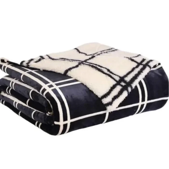 Life Comfort Reversible Sherpa Fleece Blanket 200CM*240CM - Image 4
