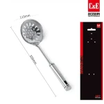 La espumadera de acero inoxidable C&E es ideal para retirar alimentos de líquidos calientes, eliminar…