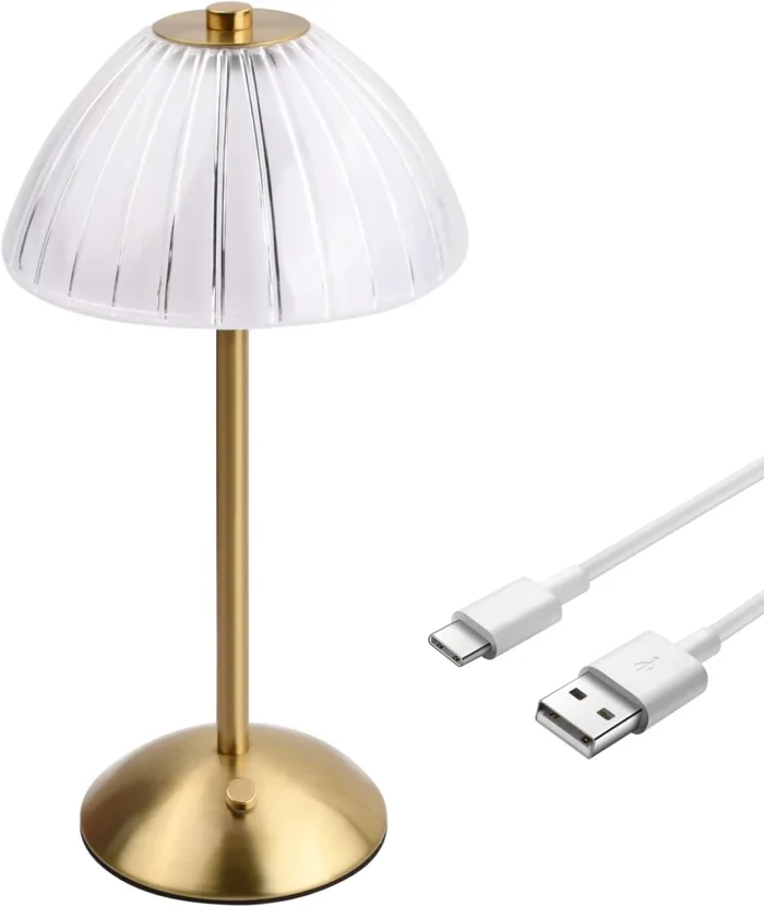 Table Lamp Wireless Touch Dimmable, LED Battery Table Lamp, USB Rechargeable Table Lamp, LED Table Lamp Dimmable, Bedside Lamp, Desk Lamp, Table Lamp for Living Room, Bedroom - Image 5