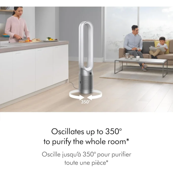 Dyson Purifier Cool Gen1 TP10 Air Purifying Fan with HEPA Filter (White/Silver) - Image 4