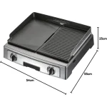 Cuisinart PL50E barbecue barbecues grill Tabletop, Black, Stainless steel, Rectangular - Image 7