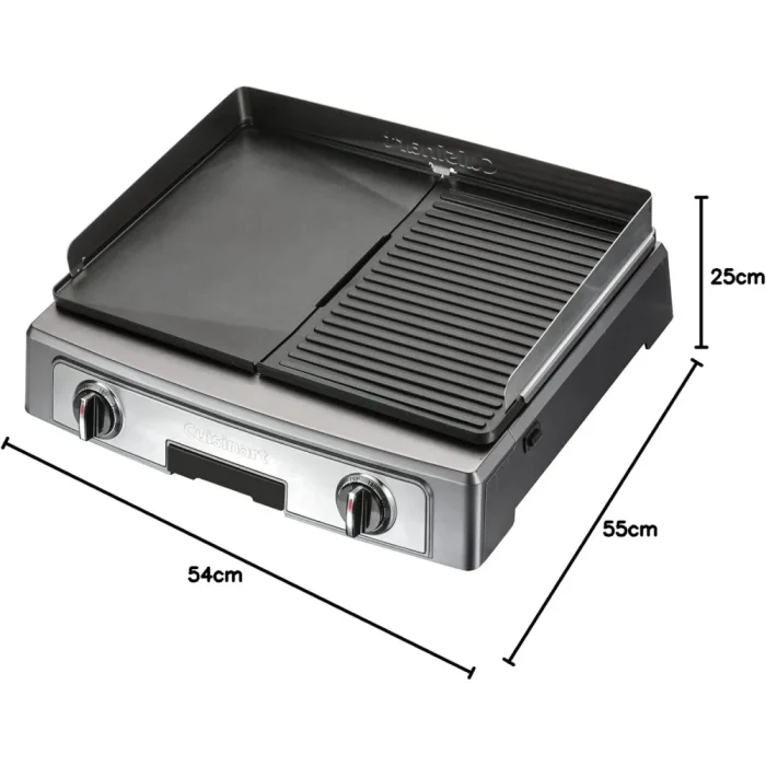 Cuisinart PL50E barbecue barbecues grill Tabletop, Black, Stainless steel, Rectangular - Image 7