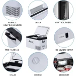 Alpicool K25 25 Liter Portable Car Fridge Freezer 12/24V Car Refrigerator Cooler Box,Electric Mini Fridge Freezer for Camping Campervan, Vehicle, Truck, RV, Boat, Travel, Pinic, -20°C-20°C - Image 2