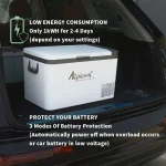 Alpicool K25 25 Liter Portable Car Fridge Freezer 12/24V Car Refrigerator Cooler Box,Electric Mini Fridge Freezer for Camping Campervan, Vehicle, Truck, RV, Boat, Travel, Pinic, -20°C-20°C - Image 6