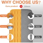 AIRELAX Single 3D Self-Inflating Camping Mattress, Side Sleep Friendly Camping Air Sleeping Pad, 78"×27" Sleeping Mat, 4 Inches Ultra Thick Camping Pad, Portable Roll-Up Floor Guest Bed - Image 3