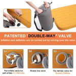 AIRELAX Single 3D Self-Inflating Camping Mattress, Side Sleep Friendly Camping Air Sleeping Pad, 78"×27" Sleeping Mat, 4 Inches Ultra Thick Camping Pad, Portable Roll-Up Floor Guest Bed - Image 5