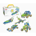 HANYE 117PCS 5 in 1 Screw Assembly and Disassembly Racing Car Truck Aircraft Boat Model Toys Steam Building Block Toy Set for Kids