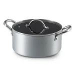 Ilko 5 Piece Silver Industrial Non-Stick Stainless Steel Cookware Set, Gray - Image 2