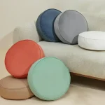 Mainstays Filmore Round Decorative Throw Pillow 16" x 16" Gray, 1 Count, Adult & Teen - Image 3