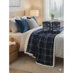 Life Comfort Reversible Sherpa Fleece Blanket 248CM*233CM - Image 2