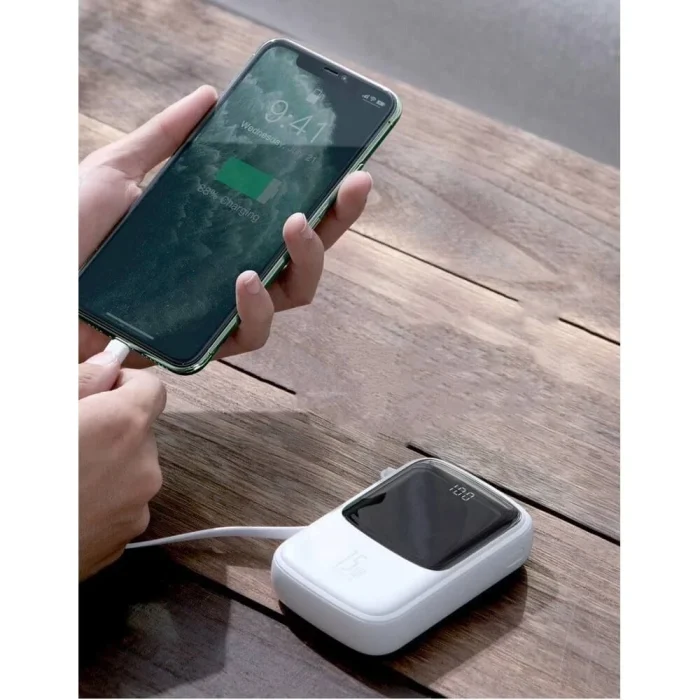 Baseus Qpow Digital Display Power bank with Lightning cable 15W 10000mAh - Image 7
