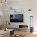 djive Flowmate Tower One Tower Fan with Alexa App and Control, Air Purifier with HEPA 12 Filter, Approx. 105 cm High, with Remote Control, 80° Oscillation, 35 W, Anthracite - Image 8