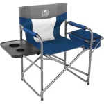 Trappers Peak Directors Chair w/ Cooler and Side Table (Assorted Blue and Red)