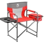 Trappers Peak Directors Chair w/ Cooler and Side Table (Assorted Blue and Red) - Image 2