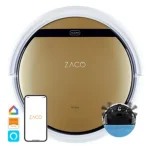 ZACO V5x Robot Vacuum Cleaner with Mop Function, App & Alexa Control, 8.1 cm Flat, Automatic Robot, 2-in-1 Wiping or Vacuuming, for Hard Floors, Fall Protection, with Charging Station, with WiFi - Image 2