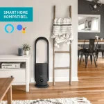 djive ARC Portable 2 in 1 Purifier & Fan with Battery, Quiet, HEPA 14 & UVC Remove Dust, Hair, Virus & Pollen. App, Remote Control, Alexa, for Allergics, Grey - Image 4