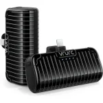 VRURC Mini Portable Charger for iPhone, 2 Packs Power Bank with Built in Cable Small Compact Cute Phone Battery Pack Compatible with iPhone 14/13/12/11/X/8/7/Pro/Max/AirPods Pro, 2 3500mAh Black