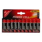 Germany Power Cell Mignon LR6 AA Battery Pack of 10 pcs