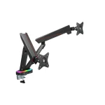 Kogan Full Motion Spring-Assisted RGB Gaming Monitor Mount with USB Hub (Dual) Laptop Holder Combo 17" - 32" - Image 6