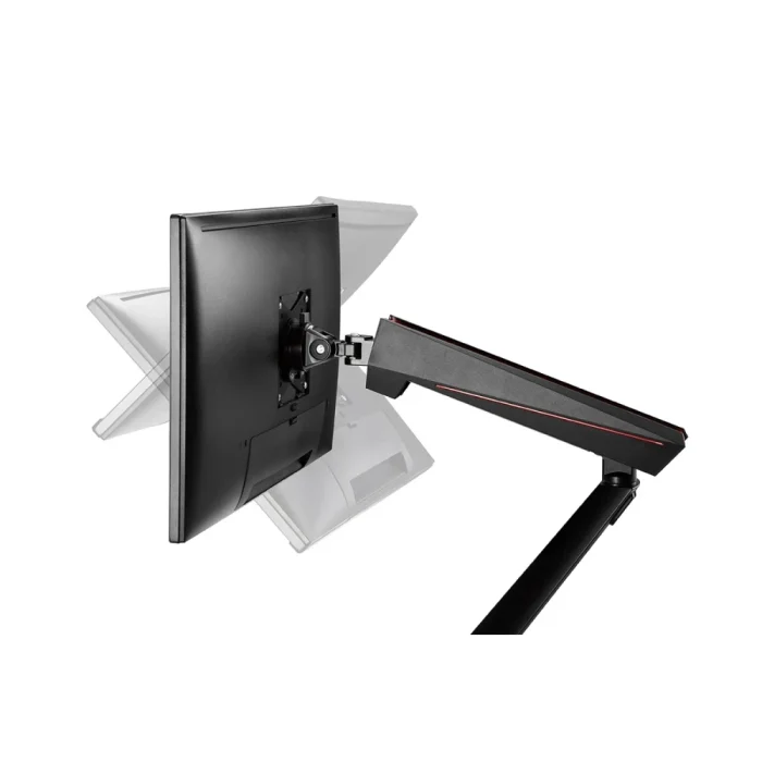 Kogan Full Motion Spring-Assisted RGB Gaming Monitor Mount with USB Hub (Dual) Laptop Holder Combo 17" - 32" - Image 13
