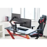 Kogan Full Motion Spring-Assisted RGB Gaming Monitor Mount with USB Hub (Dual) Laptop Holder Combo 17" - 32" - Image 16