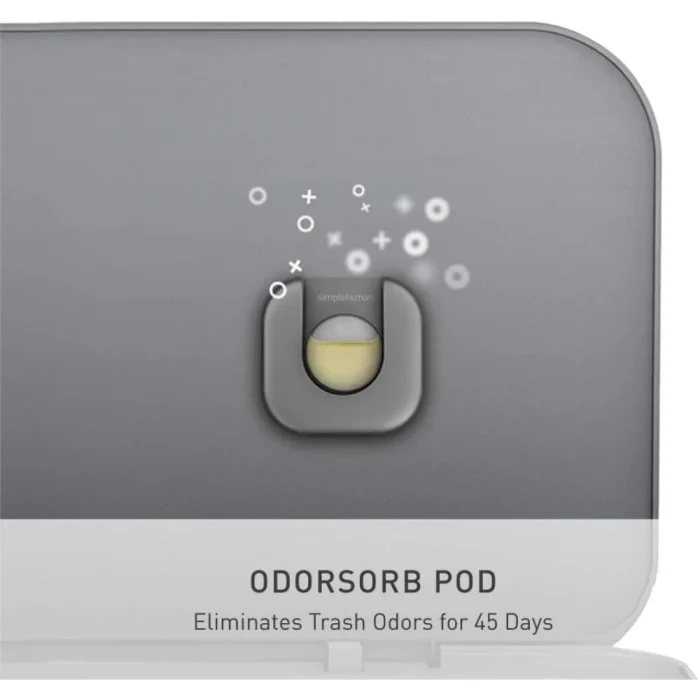 simplehuman 58 Liter / 15.3 Gallon Rectangular Dual Compartment Recycling Step, Brushed Stainless Steel with Soft-Close Plastic Lid Kitchen Trash Can - Image 9